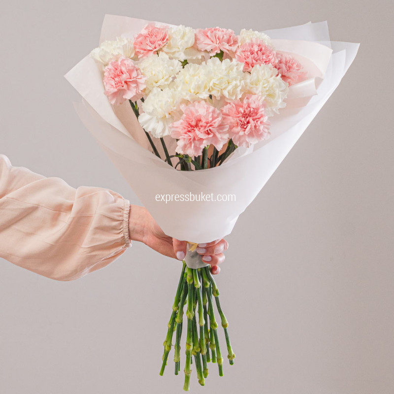 Букет из 15 диантусов